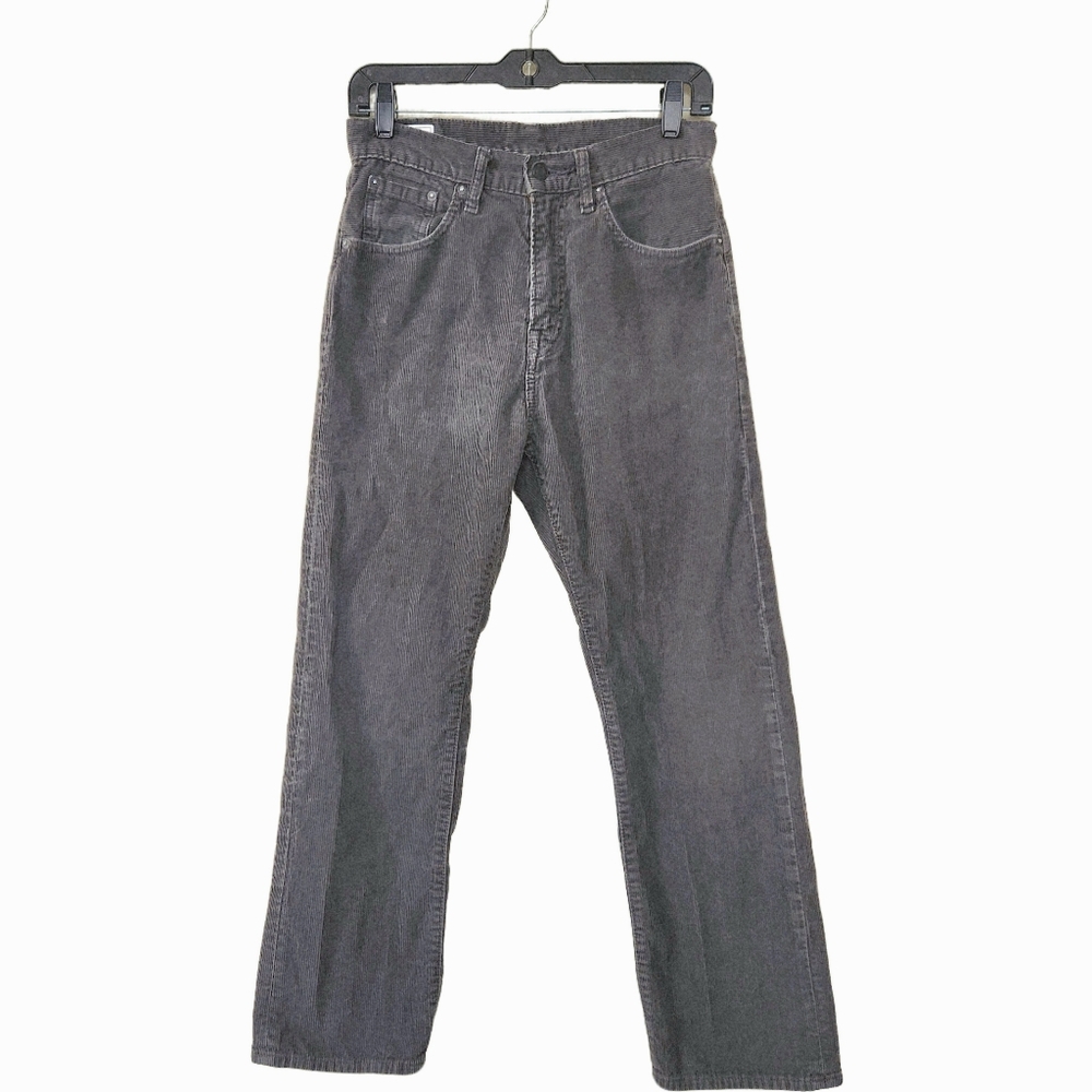 GAP Mens Corduroy Jeans Gray Original Size 28x28 Straight Leg 100% Cotton